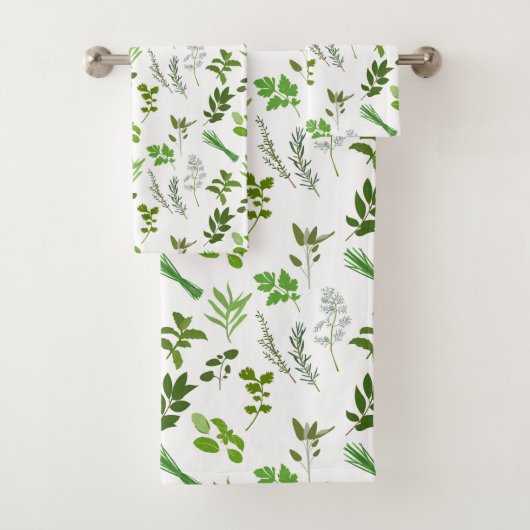 グリーン料理料理ガーデンハーブ バスタオルセット (インサイチュ)