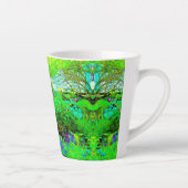 グリーン春ガーデンランドスケープと牡丹 カフェラテマグ (右)