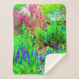 グリーン春ガーデンランドスケープと牡丹 シェルパブランケット