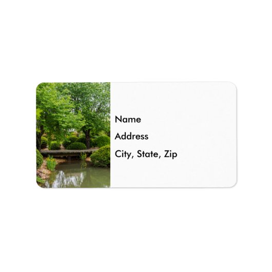 グリーン春散歩住所 シール (正面)