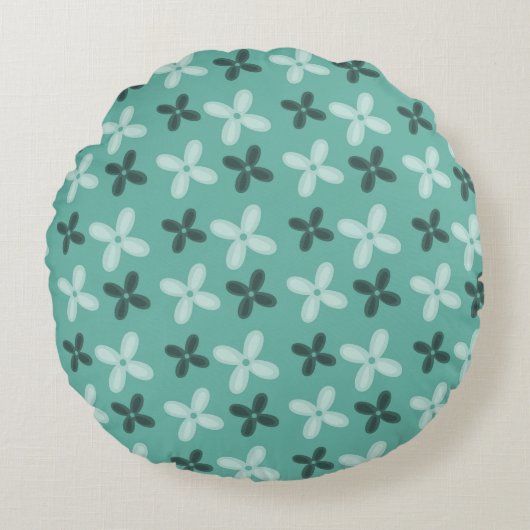グリーン春 ラウンドクッション (正面)