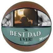 グリーン最高のパパEver Father's Day Keepsake 3 Photo バスケットボール (正面)
