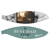 グリーン最高のパパEver Father's Day Keepsake 3 Photo バスケットボール (パネル)