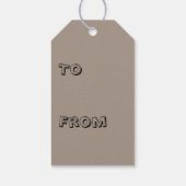 グリーン木材ギフトラベル ギフトタグ (裏面)