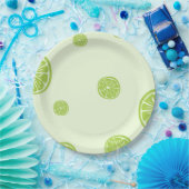 グリーン柑橘類レモン紙プレート ペーパープレート (パーティー)