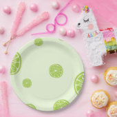 グリーン柑橘類レモン紙プレート ペーパープレート (パーティー)