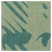 グリーン格子織物 ファブリック (クローズアップ)