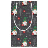 グリーン格言クリスマスツリーオーナメントパターン スモールペーパーバッグ (正面)