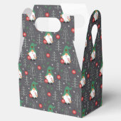 グリーン格言クリスマスツリーオーナメントパターン フェイバーボックス (オープン)