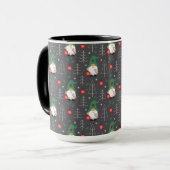 グリーン格言クリスマスツリーオーナメントパターン マグカップ (正面左)