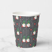 グリーン格言クリスマスツリーオーナメントパターン 紙コップ (右)