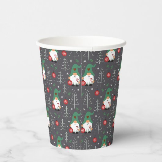 グリーン格言クリスマスツリーオーナメントパターン 紙コップ (右)