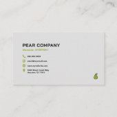 グリーン梨 名刺 (裏面)