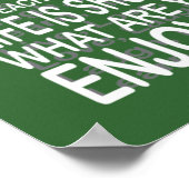 グリーン楽しむのライフポスター ポスター (角)