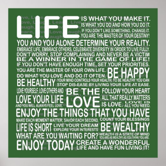 グリーン楽しむのライフポスター ポスター (正面)