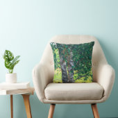 グリーン樺の木ツリー葉自然 クッション (椅子)