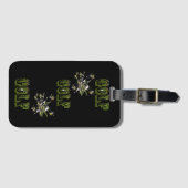 グリーン次元ゴルフ写真ロゴ、 ラゲッジタグ (正面横)