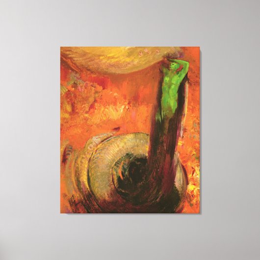 グリーン死 キャンバスプリント (正面)