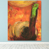 グリーン死 キャンバスプリント (インサイチュ (ウッドフロア))