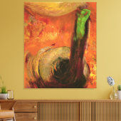 グリーン死 キャンバスプリント (インサイチュ (リビング))