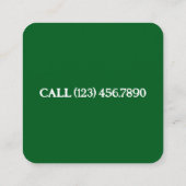 グリーン気にローン名刺 スクエア名刺 (裏面)