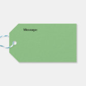 グリーン油絵を描 ギフトタグ (裏面横)