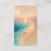 グリーン海ビーチサマーパーティーサンキューサン エンクロージャーカード (裏面)