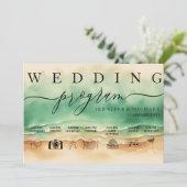 グリーン海ビーチ水彩署名プログ結婚ラム プログラム (スタンド正面)