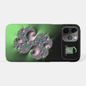 グリーン液状フラクタルモノグラム iPhoneケース Case-Mate iPhoneケース (裏面(横))