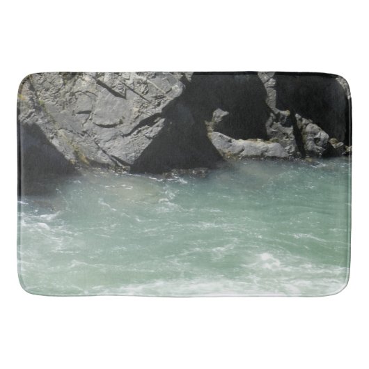 グリーン淡い色のコロラドリバークリフスオブグラナイトスパ バスマット (正面)