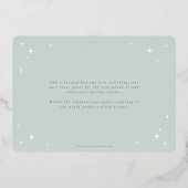 グリーン淡い色のシーズングリーンズレトロスターズフラット 箔シーズンカード (裏面)