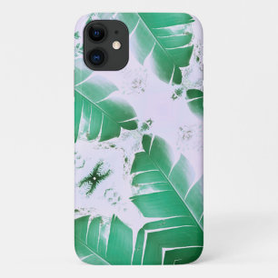 グリーン淡い色のバナナツリーリーフiPhone 11ケース iPhone 11 ケース