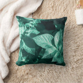 グリーン淡い色のポテト葉クッション装飾用クッション クッション (ブランケット)