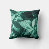 グリーン淡い色のポテト葉クッション装飾用クッション クッション (裏面)