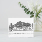 グリーン湖ストレイルヘッド近くの草原から見たブロークントップ ポストカード (スタンド正面)