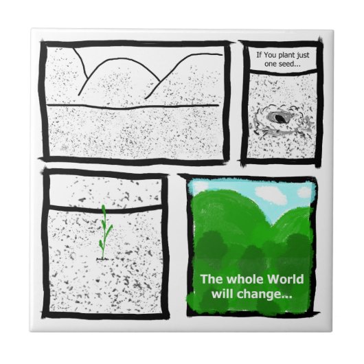 グリーン漫画 タイル (正面)