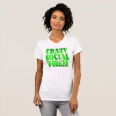 グリーン熱狂するのソーシャルワーカー Tシャツ (正面フル)