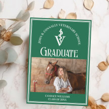 グリーン獣医学校の写真カスタム卒業式