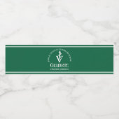 グリーン獣医学校カスタム卒業パーティー ペットボトルラベル (シングルラベル)