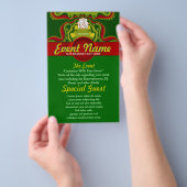 グリーン王室の女神アートカスタムイベントフライヤー チラシ (ハンドル)