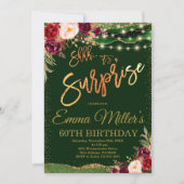 グリーン王室の誕生日ディナーパーティー 招待状 (正面)