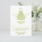 グリーン甘い化学応答カード 出欠カード (スタンド正面)