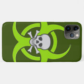 グリーン生物学的災害［有害物質］スカル Case-Mate iPhoneケース (裏面(横))