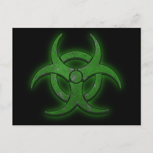グリーン生物学的災害［有害物質］ ポストカード (正面)