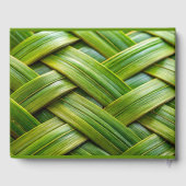 グリーン生竹織パーソナル文字 ゲストブック (裏面)