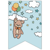 グリーン男女兼用ウェルカムベビーベビーシャワー バンティングフラッグ (第1の旗)