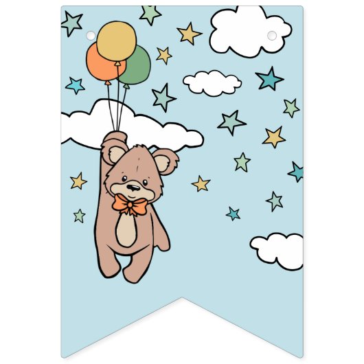 グリーン男女兼用ウェルカムベビーベビーシャワー バンティングフラッグ (第1の旗)