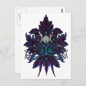 グリーン異教のマントリプルムーンウィッカ信者 ポストカード (正面/裏面)