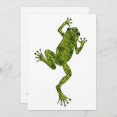 グリーン登山ツリーカエル 招待状 (正面/裏面)