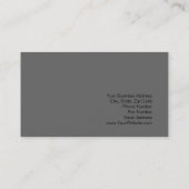 グリーン白黒グレー赤ストライプ名刺 名刺 (裏面)